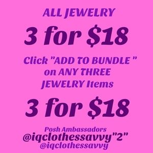 Any 3 items for $20.   All items available.